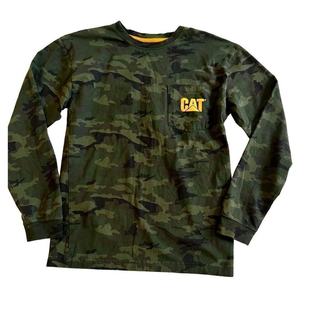 CAT CAMO long sleeve T-shirt size S